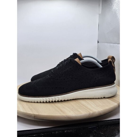 Cole Haan Mens 2.ZeroGrand Stitchlite C27568 Black Oxford Shoes Size 9M - Picture 1 of 9